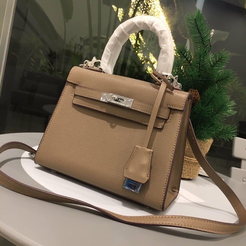 [KELY21]Túi da sần size 21 tặng kèm khăn lụa quấn quai loại đep (k hộp)
